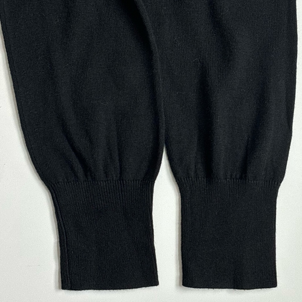 J Jill Seamed Wrap Long Sleeves Sweater Black Size Small - Picture 11 of 12